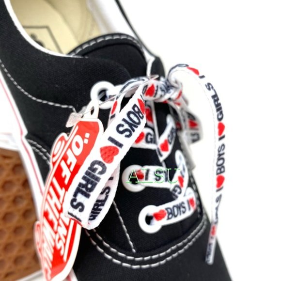 💖MEGA SALE💖VANS ERA I heart ❤️ Black Canvas Men's Size 9.5 13 VN0A4U39WKU - Picture 3 of 12